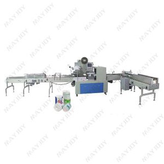 Единична ролка тоалетна хартия опаковъчна машина