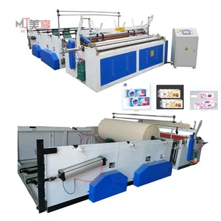 Машина за пренавиване на ролки тоалетна хартия